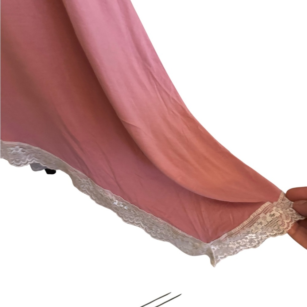 POL Elegant Pink Lace Trim Dress - Picture 6 of 9
